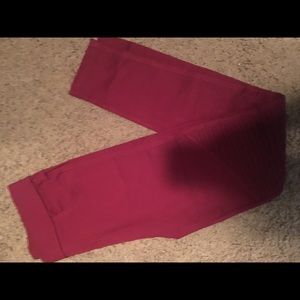 Burgundy Stretch Moro style jeggings